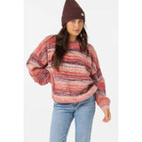 ONEILL - BAYOU STRIPE SWEATER | Chocolate