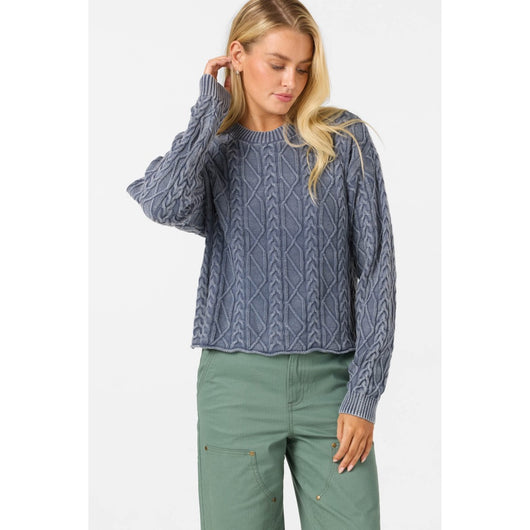 ONEILL - OG MISHA CABLE KNIT SWEATER | Nightshadow Blue