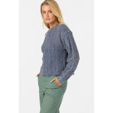 ONEILL - OG MISHA CABLE KNIT SWEATER | Nightshadow Blue