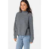ONEILL - CYPRESS MOCK NECK SWEATER | CHARCOAL