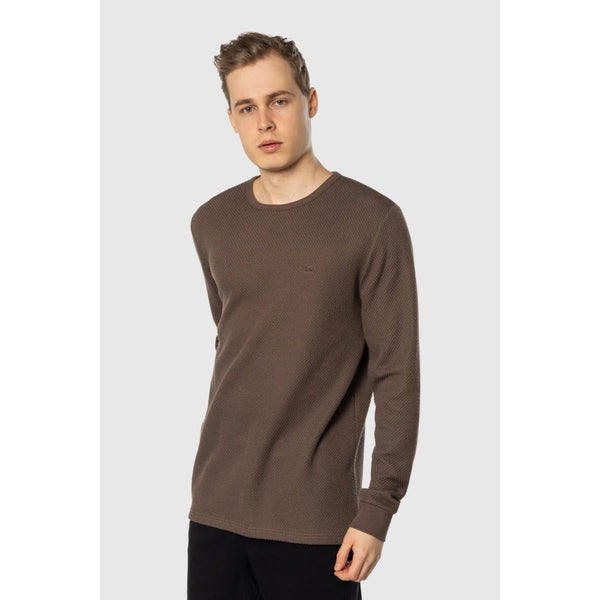 TEAMLTD - WAFFLE KNIT LONGSLEEVE | BROWN