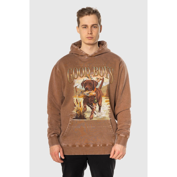 TEAMLTD - GOOD BOY HOODIE | Washed Brown - The Cabana.ca