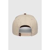TEAMLTD - LOGO CURVED SNAPBACK | CREAM/BROWN