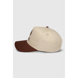 TEAMLTD - LOGO CURVED SNAPBACK | CREAM/BROWN