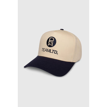 TEAMLTD - LOGO CURVED SNAPBACK | CREAM/NAVY