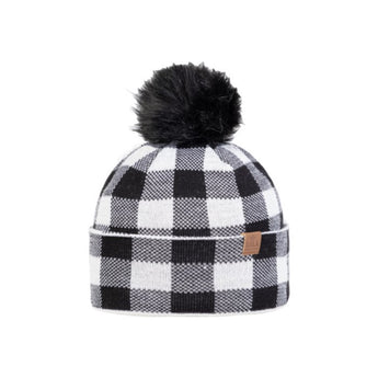 BULA - PLAID BEANIE | IVORY