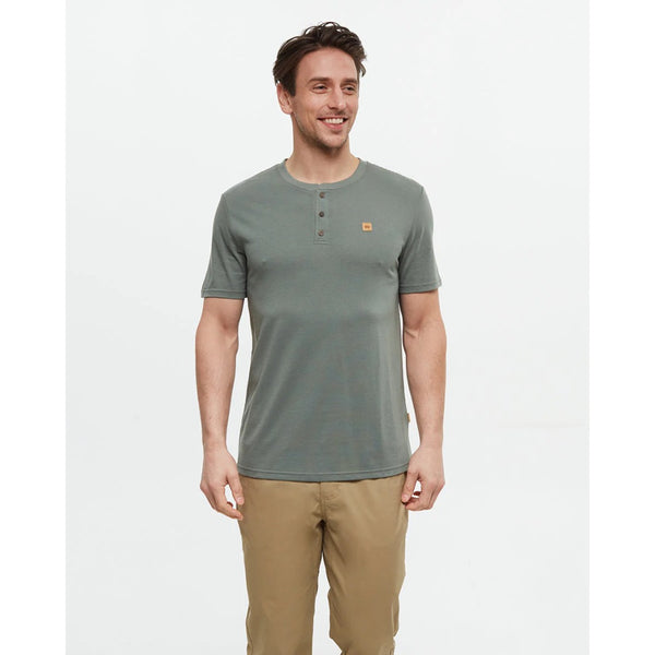 TENTREE - BAKER HENLEY TEE | Agave Green - The Cabana.ca