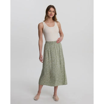 TENTREE - YALETOWN SKIRT | Light Moss/Bloom Floral