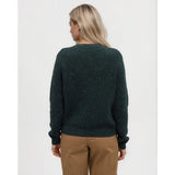 TENTREE - MORRELL FLECK SWEATER | Dark Forest Green Fleck