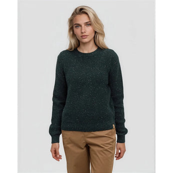 TENTREE - MORRELL FLECK SWEATER | Dark Forest Green Fleck
