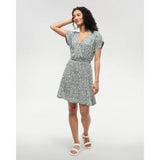 TENTREE - KITS DRESS | Agave Green/Field Flower