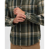 TENTREE - FOREST FLANNEL SHIRT | Dark Forest Green Storm Plaid)