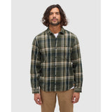 TENTREE - FOREST FLANNEL SHIRT | Dark Forest Green Storm Plaid)