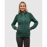 TENTREE - WOMENS ZIP ELM HOODIE | Forest Pine