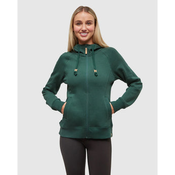 TENTREE - WOMENS ZIP ELM HOODIE | Forest Pine