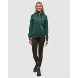 TENTREE - WOMENS ZIP ELM HOODIE | Forest Pine