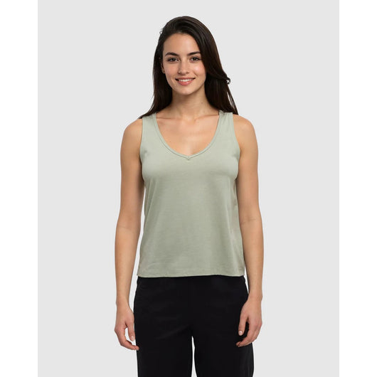 TENTREE - KINNEY TANK | Light Moss Heather