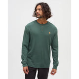 TENTREE - FREEMONT HENLEY LONGSLEEVE TEE | Pinewood Green