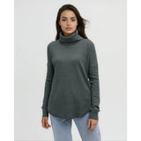 TENTREE - HIGHWOOD TURTLENECK SWEATER | Dark Forest Green Heather