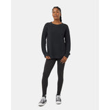 TENTREE - WOMENS HIGHLINE DROP SHOULDER SWEATER | FOREST RIVER GREEN HEATHER