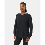 TENTREE - WOMENS HIGHLINE DROP SHOULDER SWEATER | FOREST RIVER GREEN HEATHER