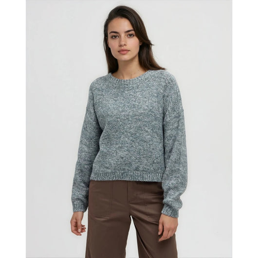 TENTREE -  WOMENS CRESCENT SWEATER | Pine Green Heather
