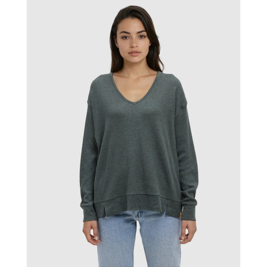 TENTREE - MEYER LONGSLEEVE | Forest Pine Heather