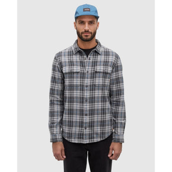TENTREE - KAPOK COLVILLE SHIRT | Graphite/Spruce Plaid