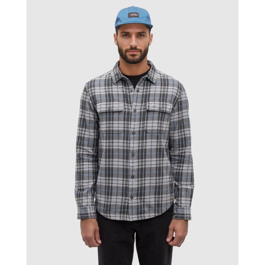 TENTREE - KAPOK COLVILLE SHIRT | Graphite/Spruce Plaid