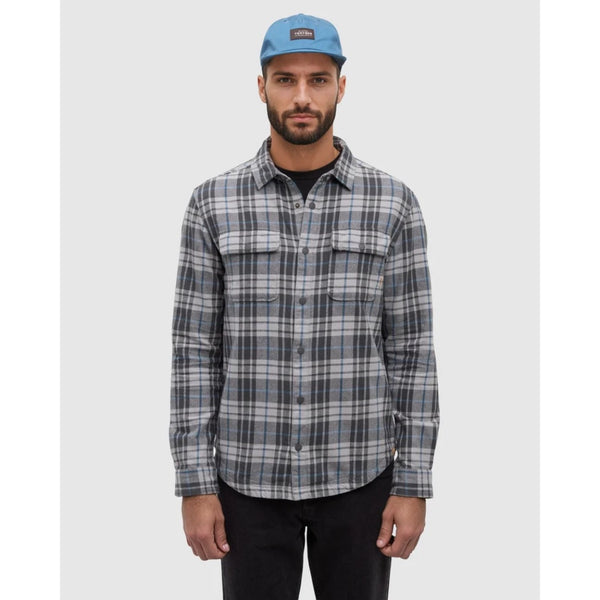 TENTREE - KAPOK COLVILLE SHIRT | Graphite/Spruce Plaid