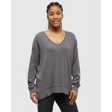 TENTREE - MEYER LONGSLEEVE | Dark Grey Heather