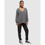 TENTREE - MEYER LONGSLEEVE | Dark Grey Heather