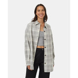 TENTREE - Fernwood Flannel Shirt | Stone Grey/Window Plaid