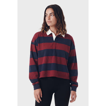 TEAMLTD - HERITAGE RUGBY POLO | Deep Merlot