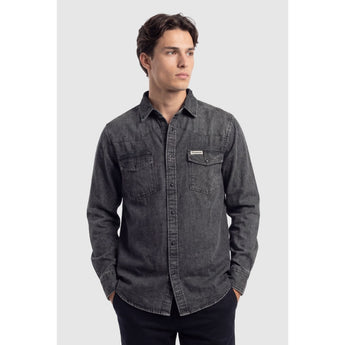 TEAMLTD - HOMESTEAD DENIM BUTTON-UP | Black