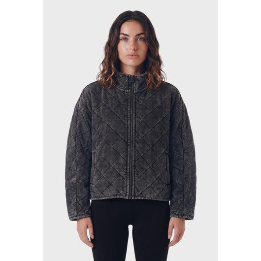 TEAMLTD - NORTHWAY QUILTED JACKET | Washed Black