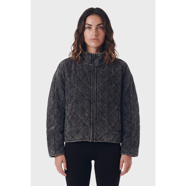 TEAMLTD - NORTHWAY QUILTED JACKET | Washed Black
