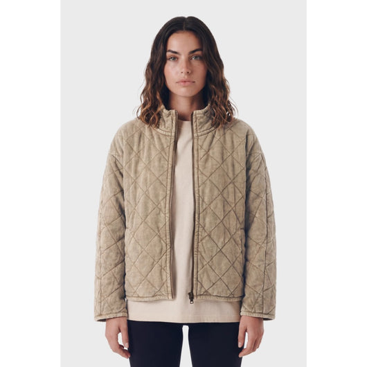 TEAMLTD - NORTHWAY QUILTED JACKET | Washed Khaki