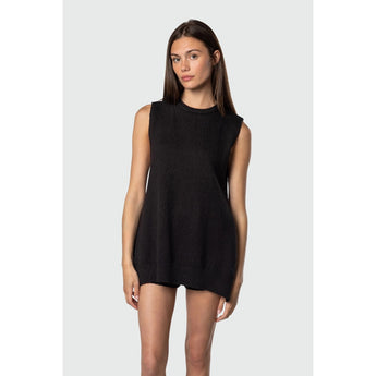 TEAMLTD - KNIT TANK | Black - The Cabana.ca