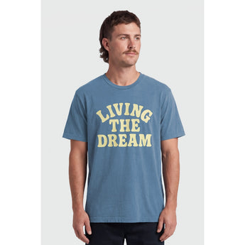 TEAMLTD - LIVING THE DREAM TEE | Washed Blue