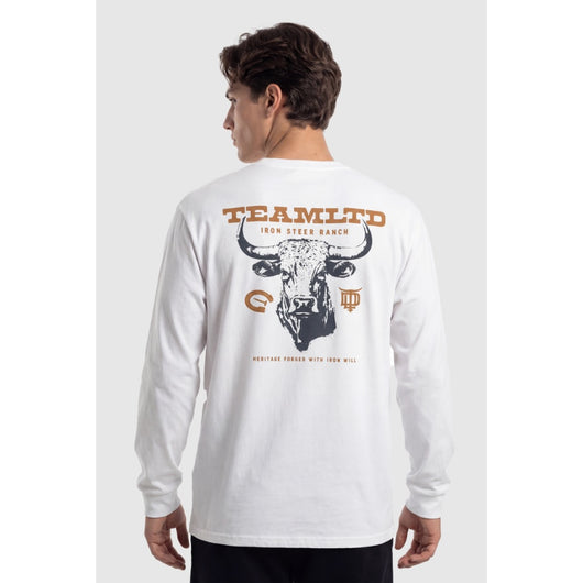 TEAMLTD - IRON STEER LONGSLEEVE TEE | White