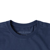 LIFE IS GOOD - MENS CRUSHER LITE TEE | Easily Distracted By Beer Darkest Blue