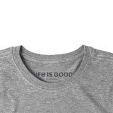 LIFE IS GOOD - MENS CRUSHER TEE | Football Heather Grey