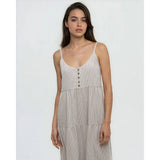 TENTREE - HOPEWELL DRESS | Clay/Railroad Stripe