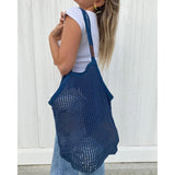 SAND CLOUD -  NET MARKET BAGS | NAVY - The Cabana.ca