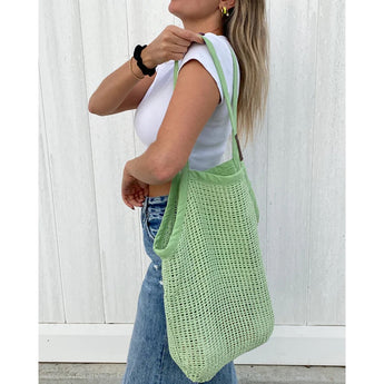 SAND CLOUD -  NET MARKET BAGS | SAGE