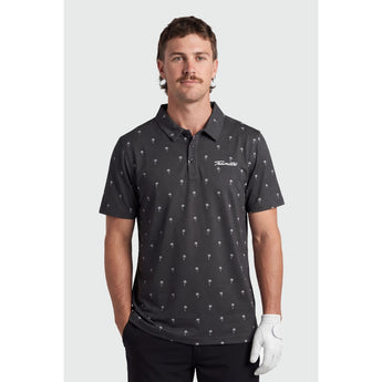 TEAMLTD - PAR-TEE POLO | Black Mini Palm - The Cabana.ca