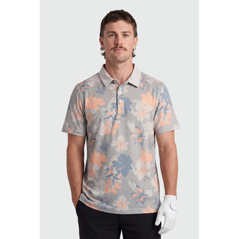 TEAMLTD - PAR-TEE POLO | Grey Hibiscus - The Cabana.ca