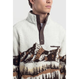 TEAMLTD - PEAKS SHERPA UNISEX PULLOVER | Brown