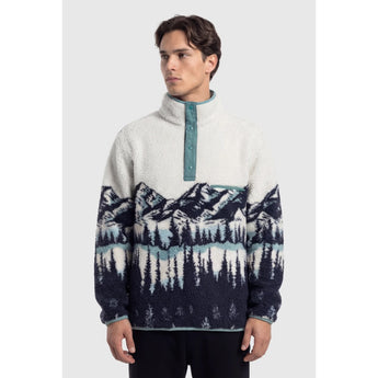 TEAMLTD - PEAKS SHERPA UNISEX PULLOVER | Navy